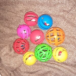 Colorful Cat Toy Balls Set